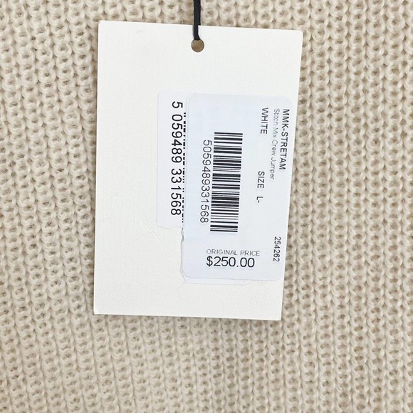 Ted Baker Mens Stitch Mix Crew Jumper Knitwear Sweater 100% Wool Size Large - Picture 10 of 11